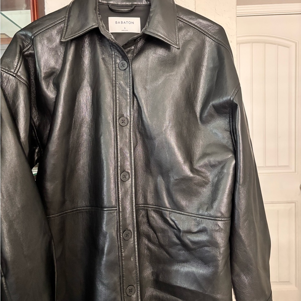 Ba Black Classic Jacket with Structured Collar